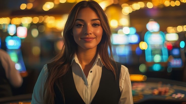 Wild West Gold mobile slot game interface showing five reels and spin button on phone screen